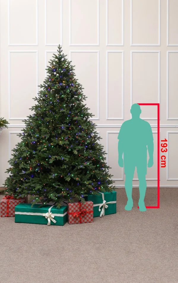 Brad artificial de lux Full 3D-300 cm-Alpine Fraser-Redat la scară reală