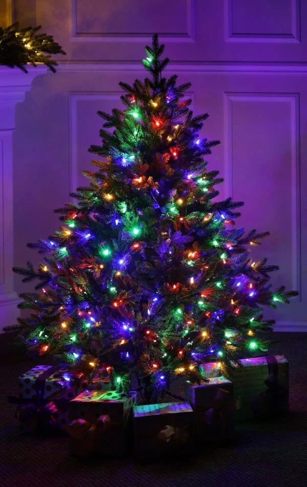 Künstlicher Weihnachtsbaum mit 300 Dual Led-150 cm Alpine Fraser