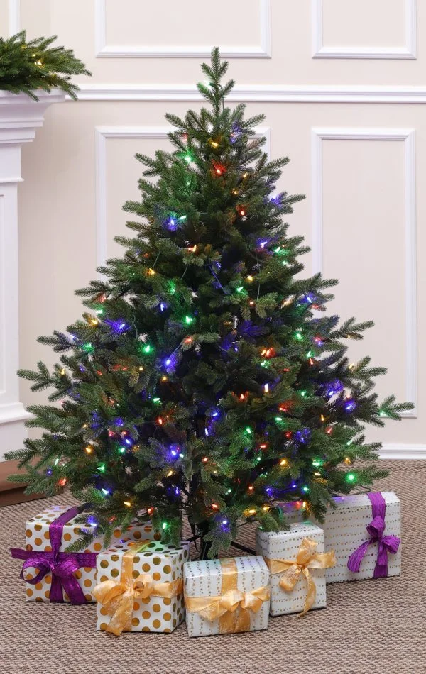 Künstlicher Weihnachtsbaum mit 300 Dual Led-150 cm Alpine Fraser