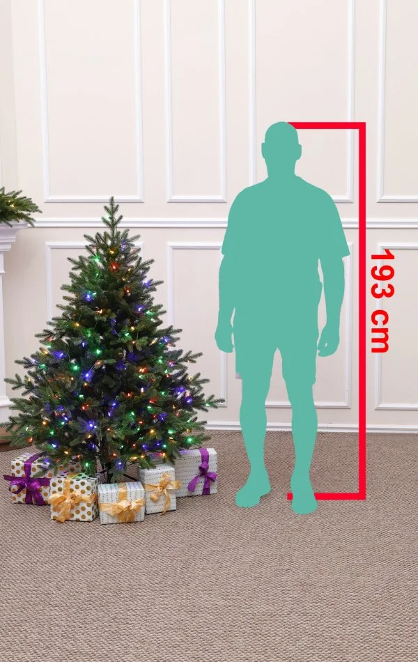 Künstlicher Weihnachtsbaum mit 300 Dual Led-150 cm Alpine Fraser