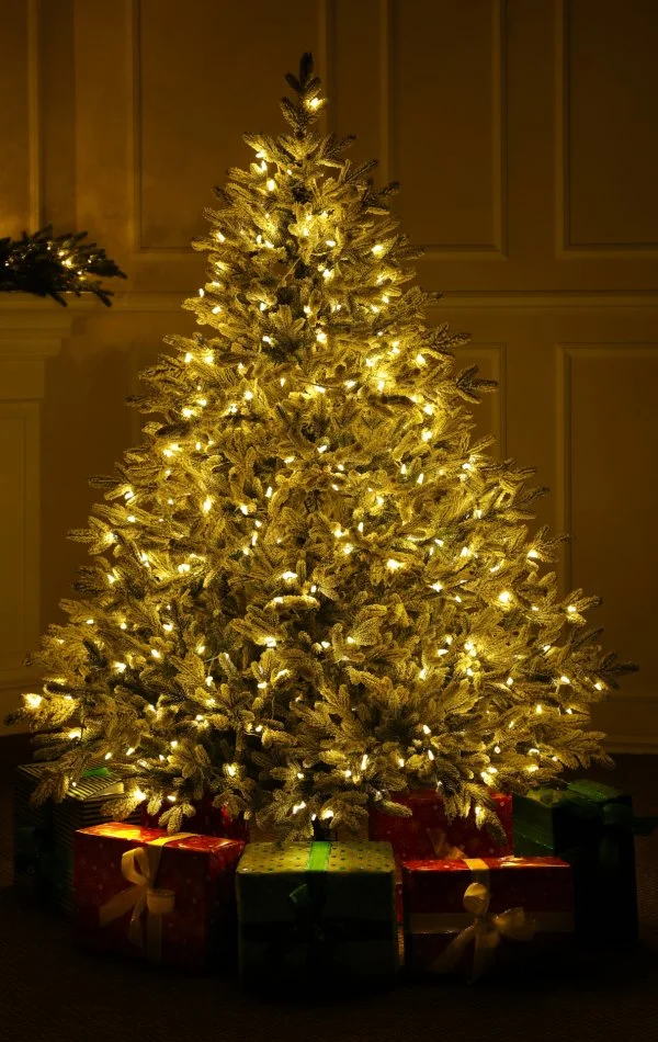 Weihnachtsbaum mit Schnee 450 Dual Led-180 cm Alpine Fraser Snowy 