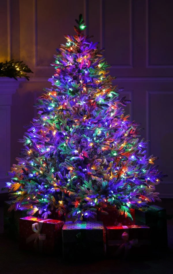 Weihnachtsbaum mit Schnee 450 Dual Led-180 cm Alpine Fraser Snowy 