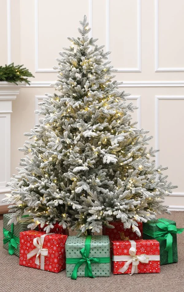 Weihnachtsbaum mit Schnee 450 Dual Led-180 cm Alpine Fraser Snowy 
