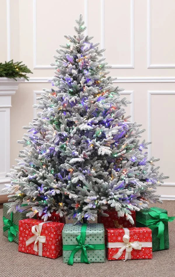 Weihnachtsbaum mit Schnee 450 Dual Led-180 cm Alpine Fraser Snowy 
