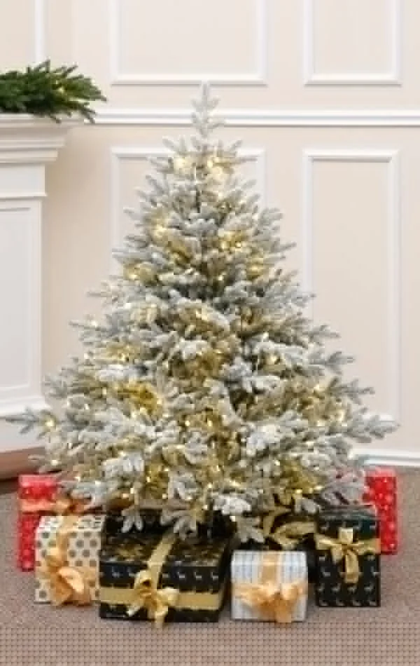 Weihnachtsbaum mit Schnee 300 Dual Led-150 cm Alpine Fraser Snowy