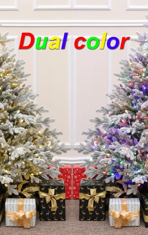 Weihnachtsbaum mit Schnee 300 Dual Led-150 cm Alpine Fraser Snowy
