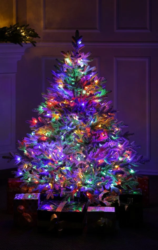 Weihnachtsbaum mit Schnee 300 Dual Led-150 cm Alpine Fraser Snowy