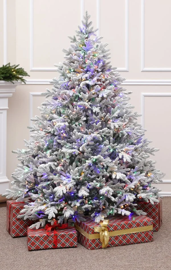 Weihnachtsbaum mit Schnee 550 Dual Led-210 cm Alpine Fraser Snowy