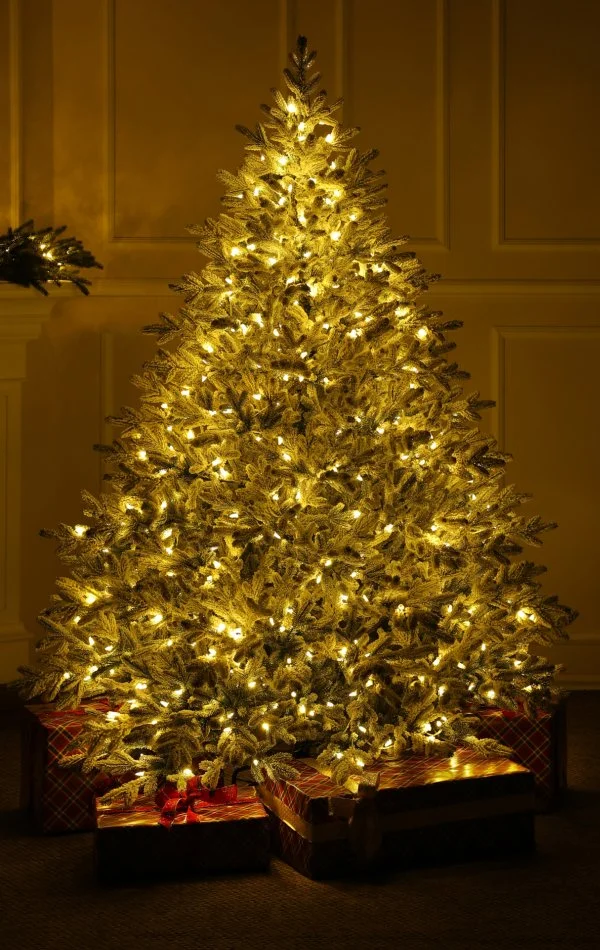 Weihnachtsbaum mit Schnee 550 Dual Led-210 cm Alpine Fraser Snowy
