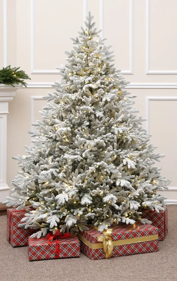 Weihnachtsbaum mit Schnee 550 Dual Led-210 cm Alpine Fraser Snowy