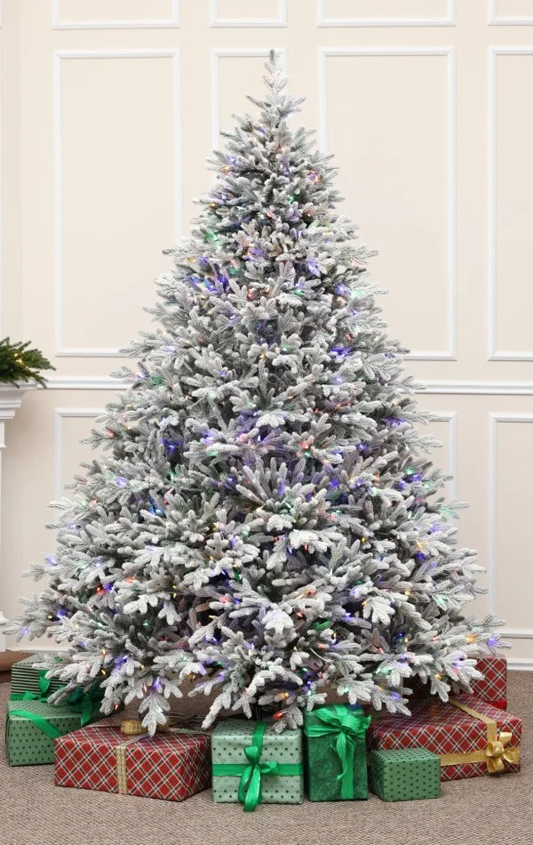 Spritzguss Weihnachtsbaum mit Schnee 900 Dual Led-270 cm Alpine Fraser Snowy