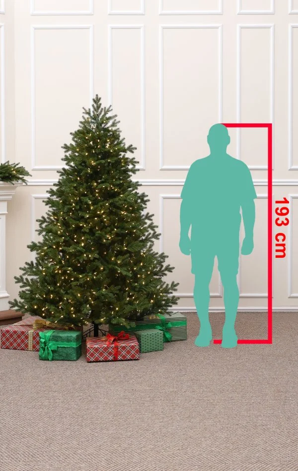 Spritzguss Weihnachtsbaum 1000 LED-210 cm Grandis Fir