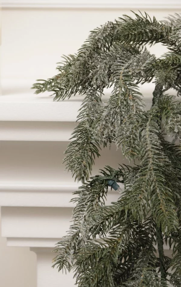 Weihnachtsgirlande mit Schnee 270 cm-White Angel