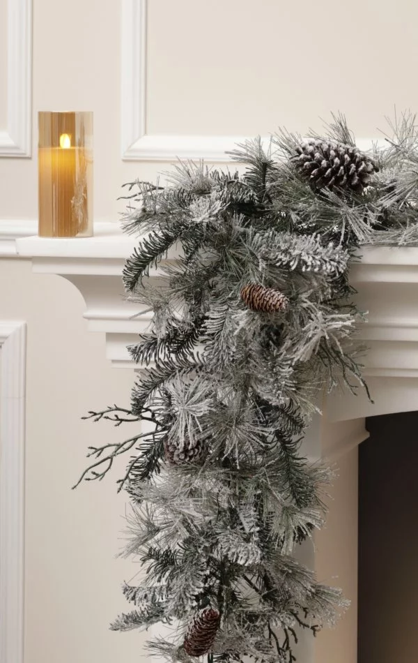 Weihnachtsgirlande mit Schnee 270 cm- Winter Dreams
