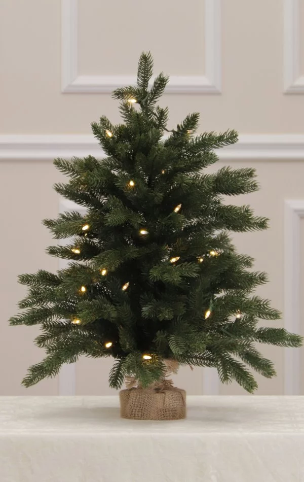 Künstlicher Weihnachtsbaum im Topf 30 LED-68 cm-Sherwood Spruce