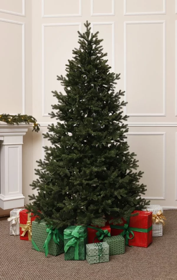 Brad artificial Full 3D Sherwood Spruce 260 cm-siluetă amplă, efect impunător