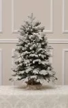 Künstlicher Weihnachtsbaum mit Schnee 90 cm-100% Spritzguss Nadeln-White Angel