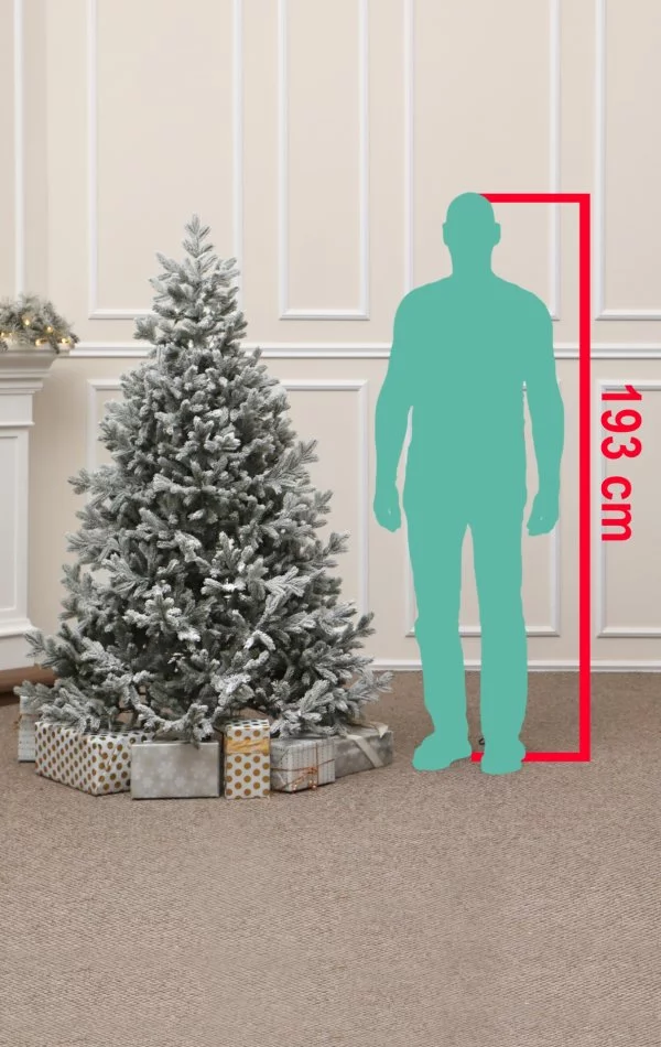 Spritzguss Weihnachtsbaum mit Schnee 180 cm- The Snowy Dream