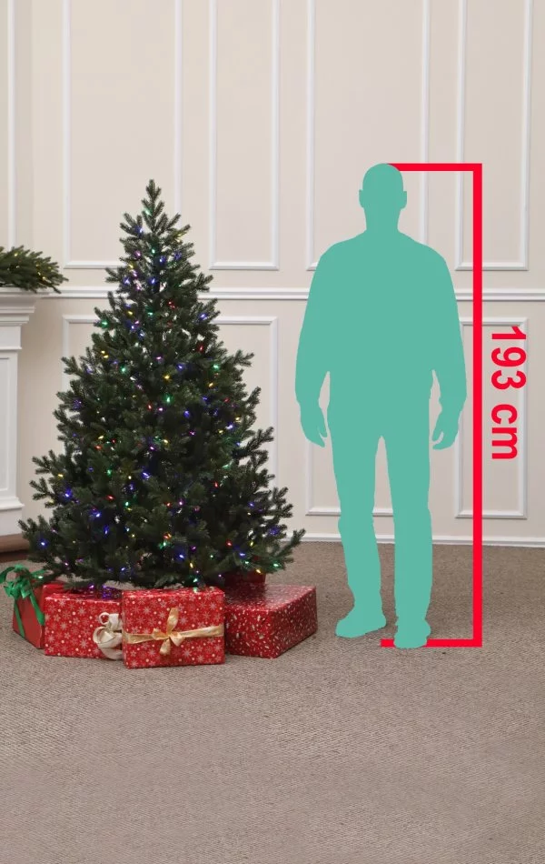 Spritzguss Weihnachtsbaum mit LED 350-180 cm-Sherwood Spruce