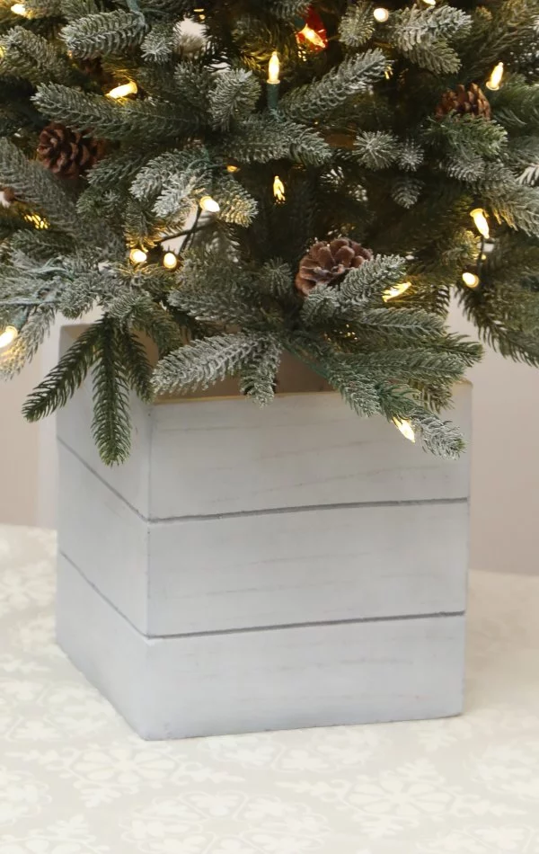 Weihnachtsbaum im Topf 122 cm-Aspen Fir mit Schnee